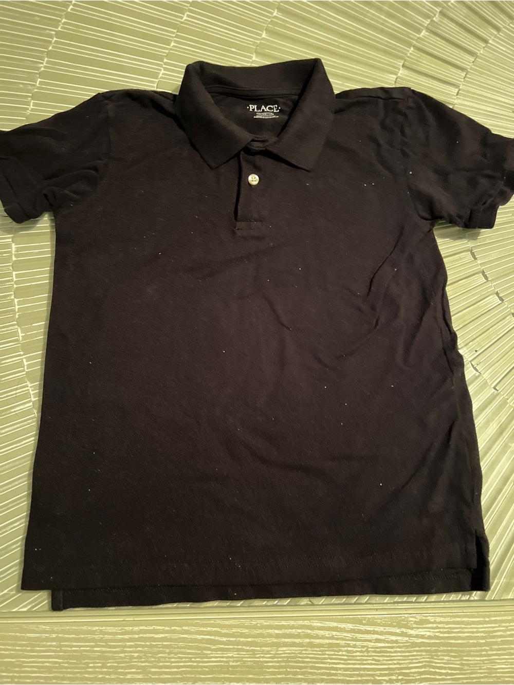 Place Men’s Black Polo Shirt